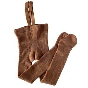 Silly Silas Teddy footed tights with braces